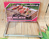 Мангал - барбекю (решетка) Portable Barbecue Grill металлический с решеткой гриль. Складной, портативный, фото 8