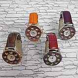 Часы женские Chopard Argent Geneve S9204 со стразами Коричневый, фото 2