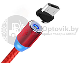 Магнитный кабель USB - Lightning X-Cable Metal Magnetic 360 для Aplle, Micro-USB, Type-C Чёрный, фото 5