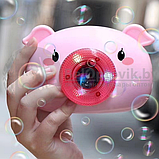 Мыльный Пузырятор Bubble Camera Свинка Пеппа Фотоаппарат для создания Музыкальных мыльных пузырей  2 флакона, фото 10
