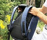 Рюкзак Bobby XL с отделением для ноутбука до 17 дюймов и USB портом Антивор Черный, фото 6