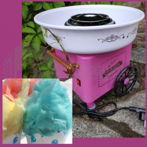 Аппарат для приготовления сладкой сахарной ваты RETRO Cotton Candy CARNIVAL, 500 W Розовая