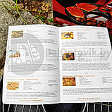 Чудо сковорода Гриль-Газ, барбекю на дому KELLI двухслойное мраморное покрытие, 32 см с Книгой рецептов, фото 2