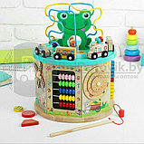 NEW Развивающая деревянная игрушка Winding bead toy series (бизиборд, пальчиковый лабиринт, рыбалка), фото 8