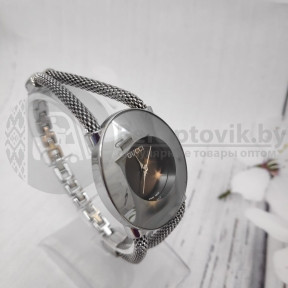 Часы браслет женские Gucci Серебро / циферблат черный