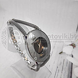 Часы браслет женские Gucci  Серебро / циферблат черный, фото 7