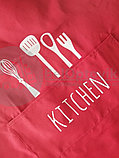 Фартук кухонный Kitchen 100 п/э Красный, фото 3