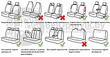 Комплект чехлов на автомобильные сидения Car Seat Cover 9 предметов (чехлы для автомобиля) Красные, фото 8