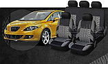 Комплект чехлов на автомобильные сидения Car Seat Cover 9 предметов (чехлы для автомобиля) Серые, фото 4