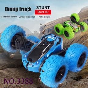 Машинка вездеход перевертыш суперскоростной на радио управлении Double Sided Stunt Car Синяя