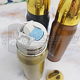 Термос в форме пули No Name Bullet Vacuum Flask, 500 мл Бронзовый корпус, фото 6