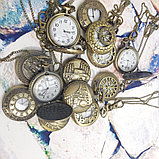 Карманные часы с цепочкой и карабином Паровоз, фото 3