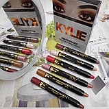 Ликвидация Набор водостойких механических карандашей 3 в 1 для глаз, губ, тени для век Kylie XoXo Waterproof, фото 3