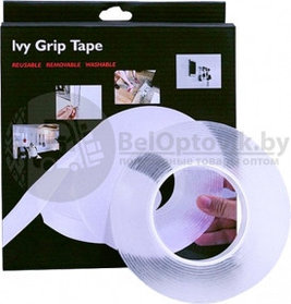 Многоразовая крепежная лента гелиевая на любые поверхности(скотч двухсторонний) UKC Ivy Grip Tape 5 м