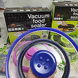 Вакуумная многоразовая крышка Vacuum Food Sealer 25 см (цвет Mix), фото 7