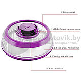 Вакуумная многоразовая крышка Vacuum Food Sealer 25 см (цвет Mix), фото 9