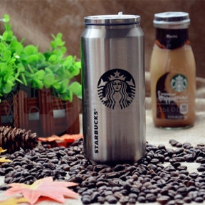 Термобанка Starbucks (Старбакс) нержавеющая сталь H-184 с поилкой, 300ml
