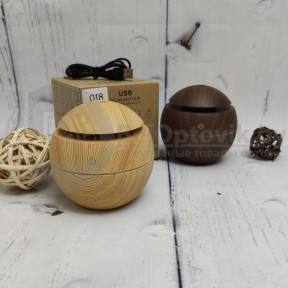 Увлажнитель воздуха ароматический Mini Humidfier 001 (HM-018), форма шар, d 10 см, 130 ml, 220V Светлое