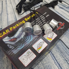 Парктроник Car Parking Sensor (4 датчика) Серебро