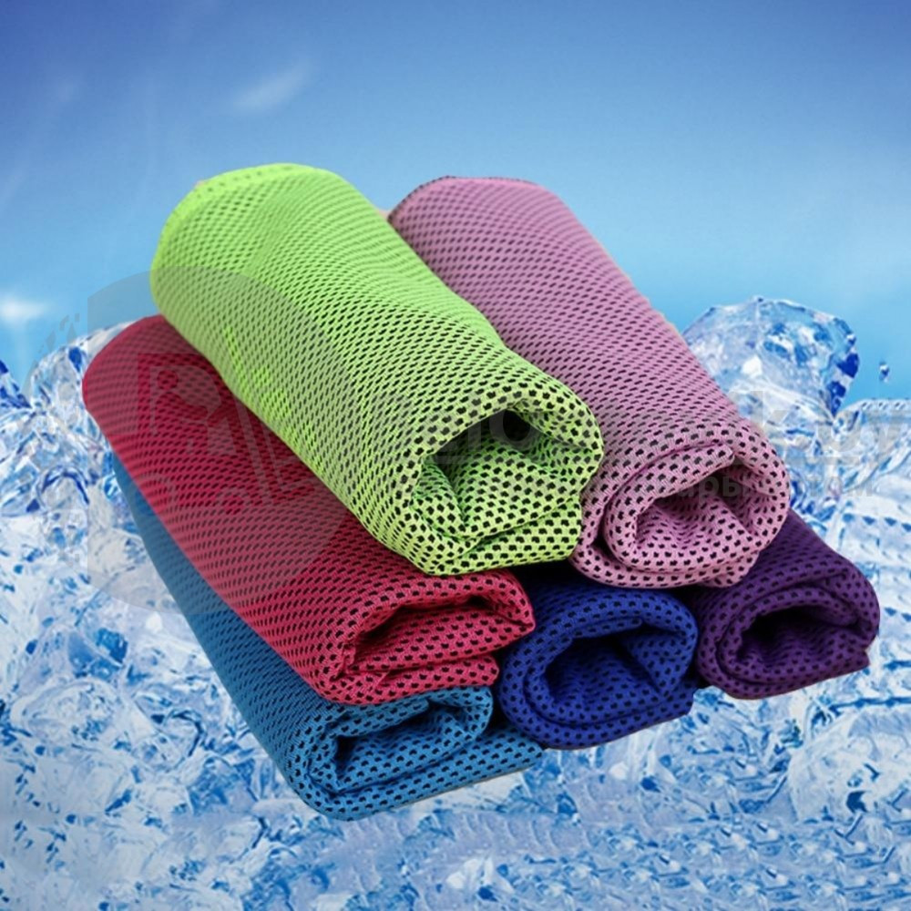 Спортивное охлаждающее полотенце Super Cooling Towel Синий - фото 8 - id-p132028005
