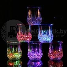 Светящийся стакан с цветной Led подсветкой дна COLOR CUP 200ML