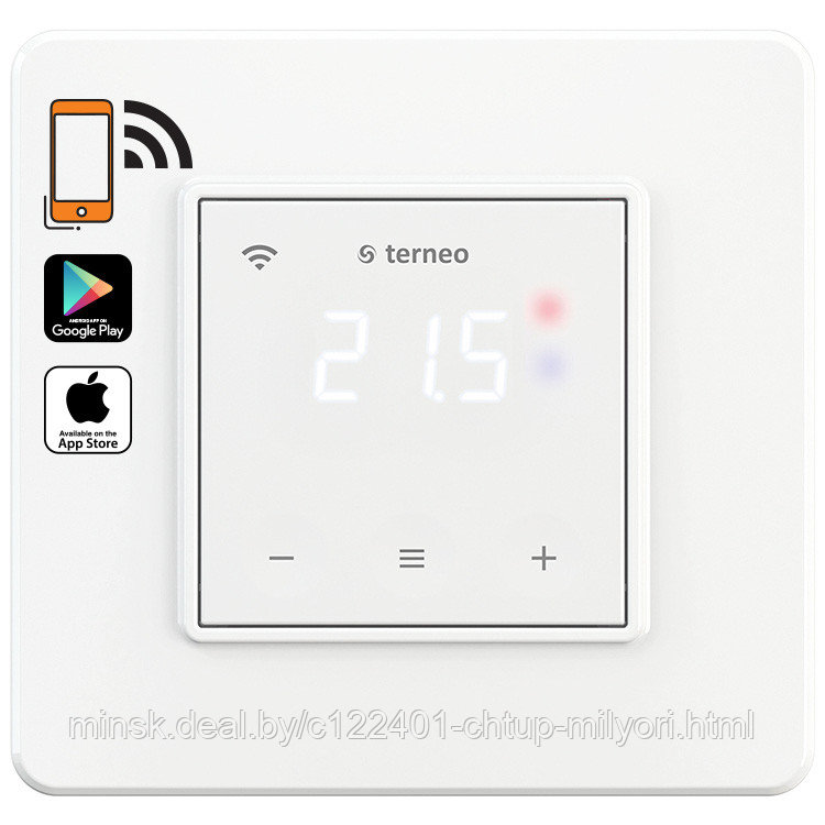 Wi-Fi терморегулятор terneo sx c сенсорным управлением, фото 1