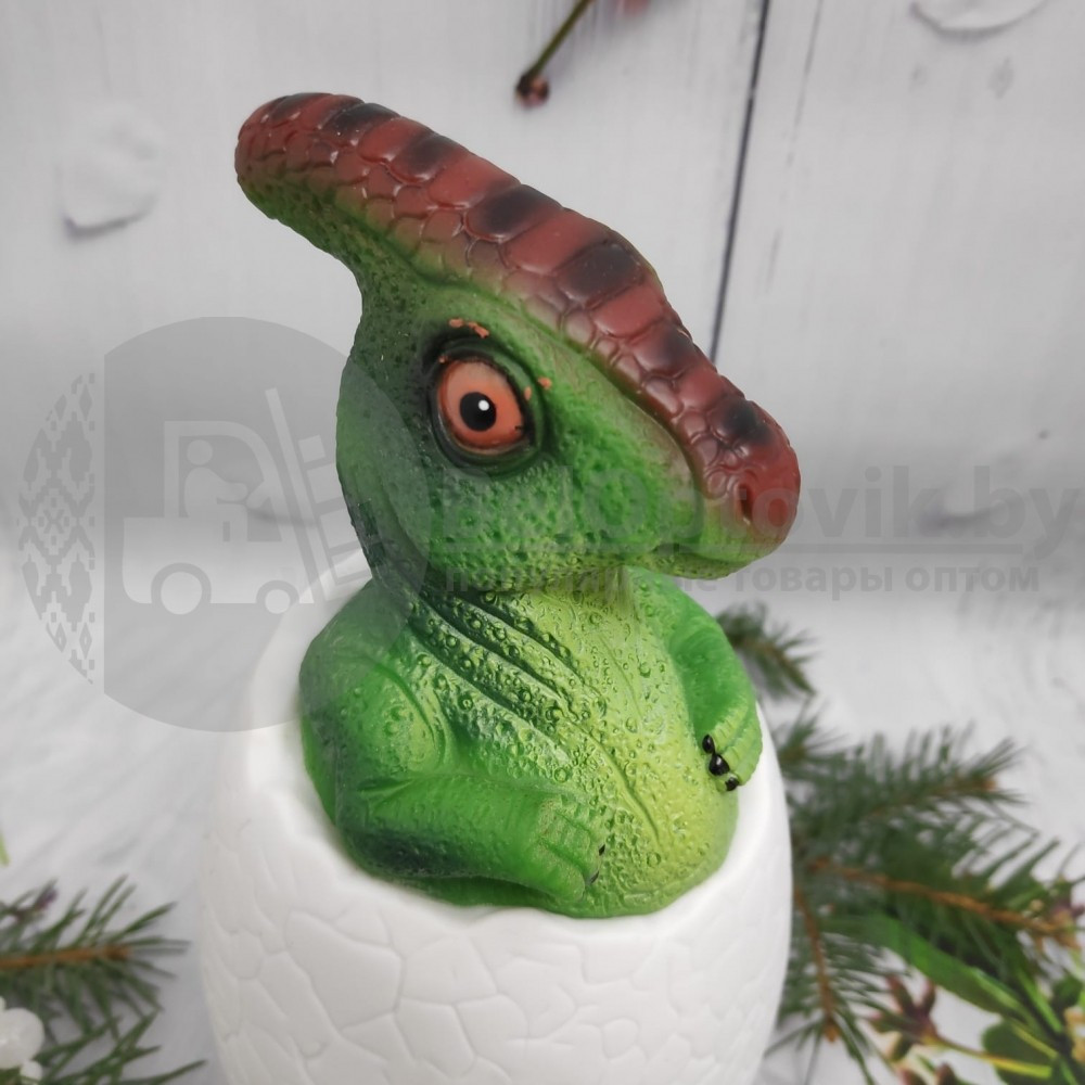 Светодиодный ночник Мезозой (лампа - ночник) 3D Динозавр игрушка с пультом управления, 16 цветов Паразауролоф - фото 9 - id-p132029159