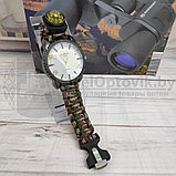 Часы на браслете из паракорда для выживания Nage, фото 2