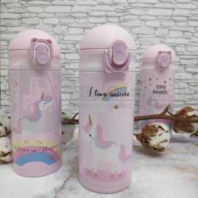 Термокружка Воздушный Единорог, 350 мл I love unicorn (Я люблю единорога)
