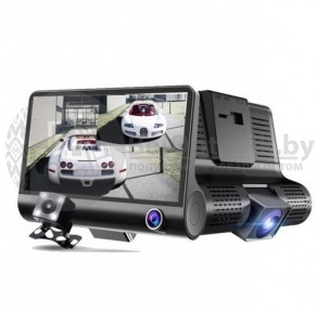 Видеорегистратор с тремя видеокамерами Video CarDVR Full HD 1080P