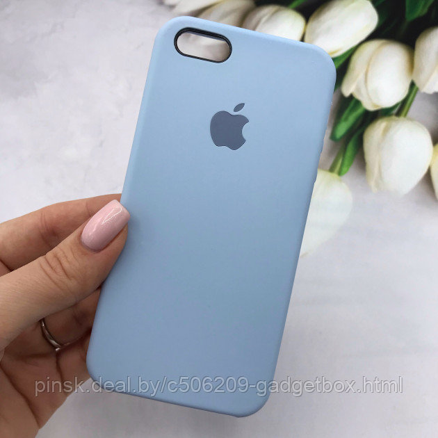 Чехол Silicone Case для Apple iPhone 5 / iPhone 5S / iPhone SE, #5 Lilac cream (Аметистовый) - фото 1 - id-p130057700