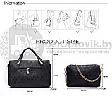 Комплект сумочек Fashion Bag под кожу питона 6в1 Бежевый, фото 4