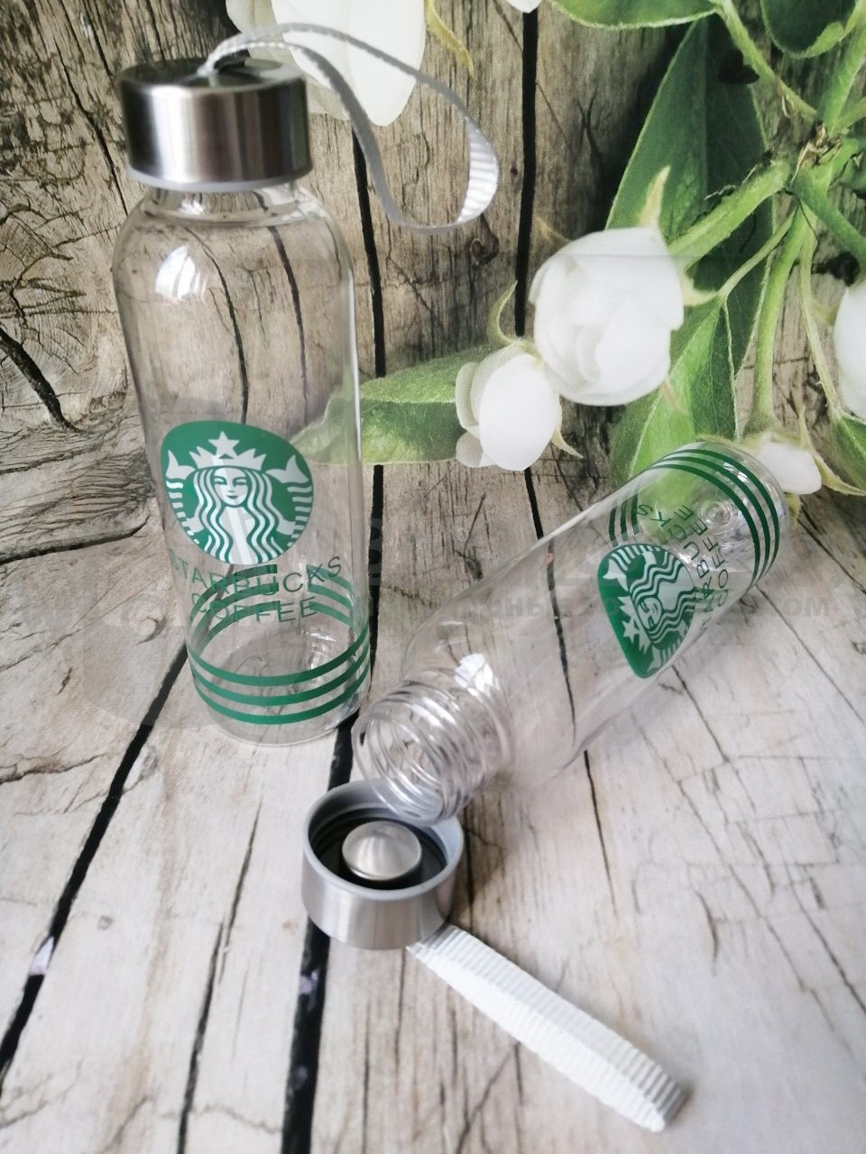 Бутылка для воды Starbucks coffee 300 мл в чехле - фото 10 - id-p132030299