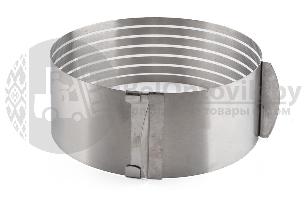 Форма для выпечки коржей (для торта) кольцо раздвижное с прорезями 16-20 см - фото 4 - id-p132032286