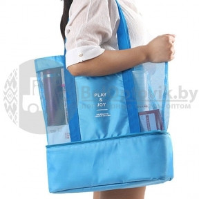 Летняя сумка для пляжа PlayJoy (термосумка) Голубая