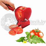 Ломтерезка-держатель овощей и фруктов (помидор, огурцов и др) Tomato Slicer, фото 7