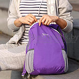Складной компактный рюкзак Tuban (ХИТ СЕЗОНА) Фиолетовый, фото 9