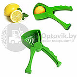 Ручной пресс - щипцы соковыжималка для лимона Lemon Juicer Всегда свежая заправка для салата, фото 7