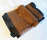 Москитная сетка на магнитах дверная, 7 пар магнитов Однотонная коричневая 100 х 210 см, фото 4