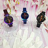 Стильные женские часы Hannah Martin на магнитном ремешке Золотая ночь, фото 6