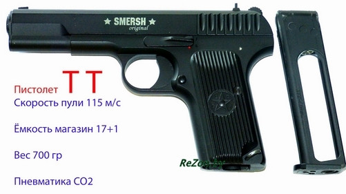 Пневматический пистолет Smersh H-51 «TT» 