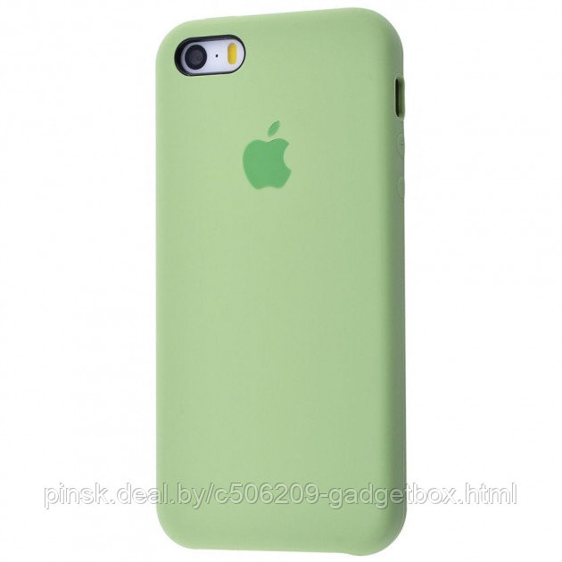 Чехол Silicone Case для Apple iPhone 5 / iPhone 5S / iPhone SE, #1 Mint (Зеленая мята) - фото 1 - id-p130057696