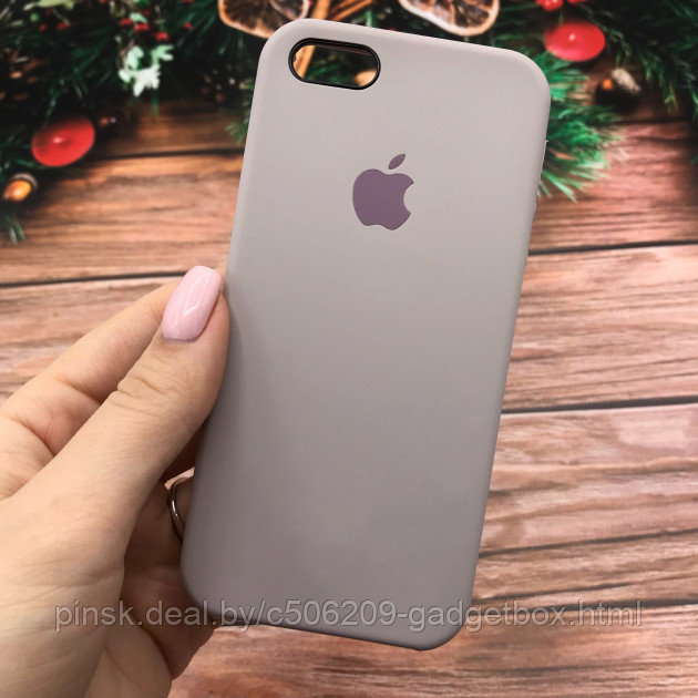 Чехол Silicone Case для Apple iPhone 5 / iPhone 5S / iPhone SE, #7 Lavander (Лавандовый) - фото 1 - id-p130057702