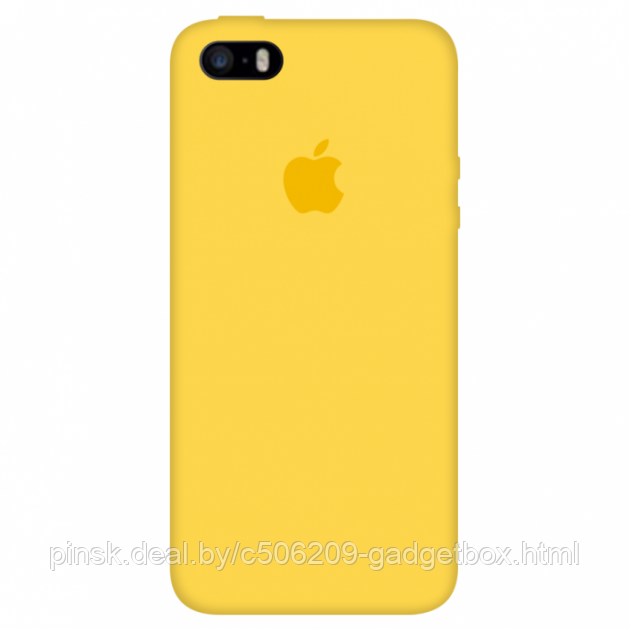 Чехол Silicone Case для Apple iPhone 5 / iPhone 5S / iPhone SE, #4 Yellow (Желтый) - фото 1 - id-p130057699