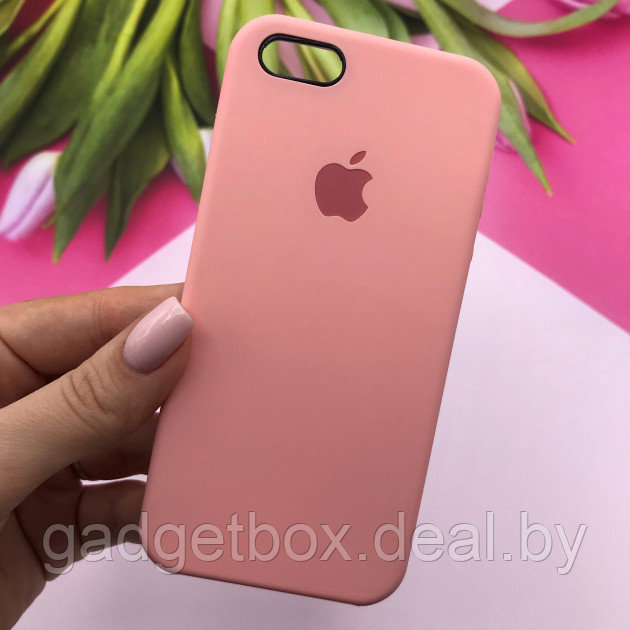 Чехол Silicone Case для Apple iPhone 5 / iPhone 5S / iPhone SE, #12 Pink (Розовый) - фото 1 - id-p130057707