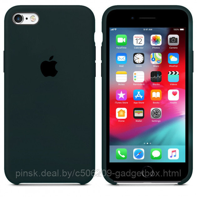 Чехол Silicone Case для Apple iPhone 5 / iPhone 5S / iPhone SE, #48 Dark Green (Темно-зеленый) - фото 1 - id-p130057743