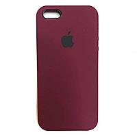 Чехол Silicone Case для Apple iPhone 5 / iPhone 5S / iPhone SE, #52 Grape purple (Марсала)