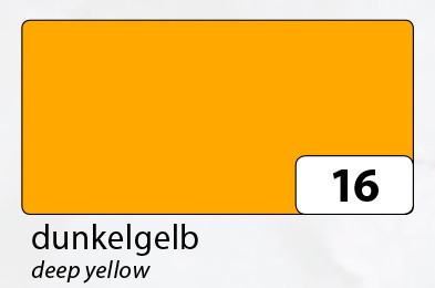 FOLIA Цветная бумага, 130 г/м2, 50х70 см, желтый темный