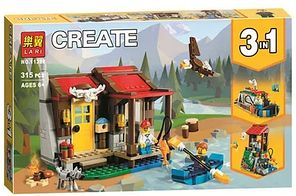 11398 Конструктор Lari Create "Хижина в глуши", аналог LEGO Creator 31098, 315 деталей