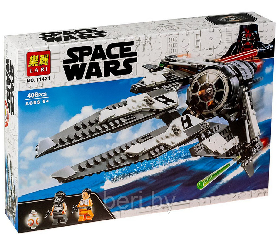 11421 Конструктор LARI Space Wars "Перехватчик СИД Чёрного аса", аналог LEGO Star Wars 75242, 408 дет